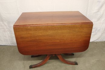 Mahogany Drop Leaf Table W/side Leaves And 3 10' Leaves, 40'x 26'x 30'H (without Leaves)   (49)