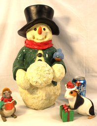 17' Snowman, Guinea Pig & Mouse Figures  (50)