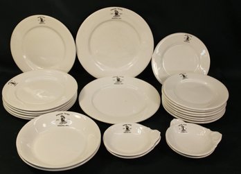 Manawa Tribe, No. 201, Redding, Ca Dishes, Wood & Sons, England, 22 Pcs.  (50)