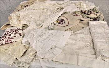 Antique Linens And Lace - Mostly Tabletop Toppers   (53)