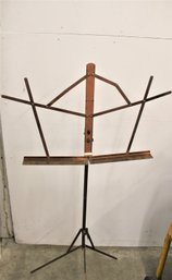 Intage Folding Music Stand  In  Ledather Case  (53)