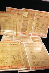 36 Sheets From Golden Eagle Hotel Guest Register, 1901   (57)