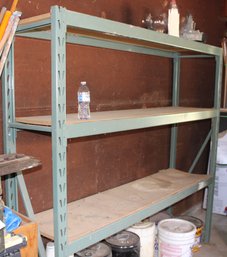 Adjustable Metal Shelving Unit W/3 Shelves, 77'x 18' X72'H (5)