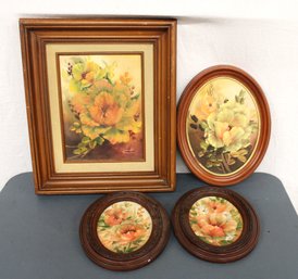 4 Framed Oil Paintings On Canvass By Virginia Rasmussen (62)