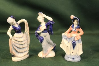 Antique  3  Occupied Japan Female Figurines (63)