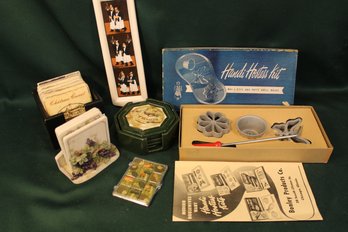 1950's Handi Hostess Kit, Lucy Lu Mighty Magnets, Stone Coasters, Other Coasters, Spoon Rest   (65)