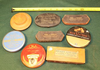 Antique 8 Phonograph Record Dusters - RCA, Dunsmuir & Chico, Calif., Portland, Or, More  (69)