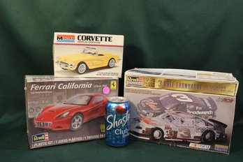 3 Model Car Kits - 1 Unopened  (73)