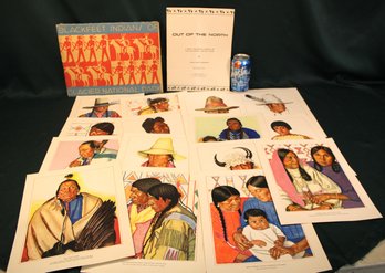 15 Prints Of Blackfeet Indians By Winold Reiss, 1947, Account By Frank Bud Linderman  (74)