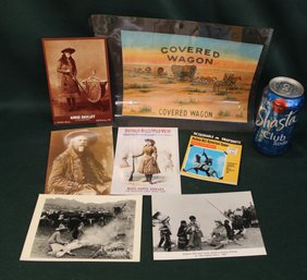 Covered Wagon Print, 9x6.5', Post Cards Of Buffalo Bill & Annie Oakley & 10 Prints  (75)