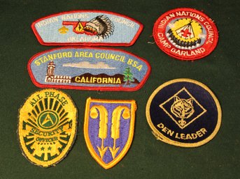 Vintage 6 Boy Scout Sew On Patches   (78)