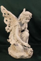 Vintage Garden Fairy Figurine, Resin, 10'D, 16'H  (7)