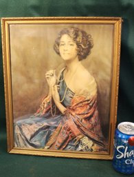 Framed Print Of Girl W/shawl, Reinthal & Newman, NY, 12x15'H  (80)