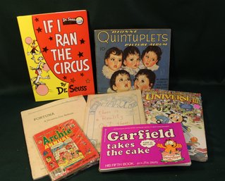 1936 Dionne Quintuplets Book, 1984 Dr. Seuss, 3 Book Of Comics & 1953 Fortuna History Book  (88)