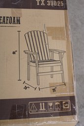 Adirondack Chair, NIB, 29'x 24'x 44'H, Unassembled  (88)