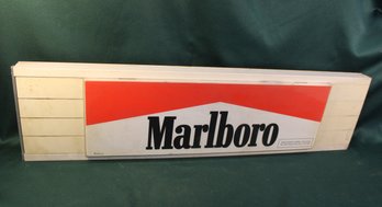 Vintage Plastic And Metal Marlboro Sign, 36'x 1.5'x 9.5'H  (94)