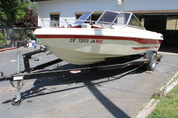 1984 18' Seaswirl Fiberglass Boat: 4-cyl Inboard/outboard, Trail Rite Trailer, (175)