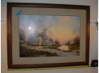 Framed Thomas Kinkade Print, 547/2050, 36'z 28'  (101)