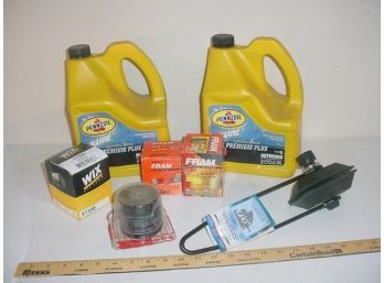 Pennzoil 2 Cycle Outboard Motor Oil; Fram, Wix  Large Motor Flusher  (220)