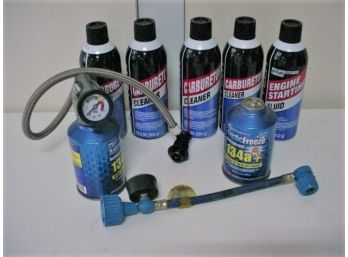 5 Carburetor Cleaners, Engine ST, 2-134 Quart Artic Freeze With Gauges