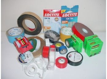 Tape, Staples, Rulers, Hooks, Mini Screwdriver, Screws, Etc.  (129)