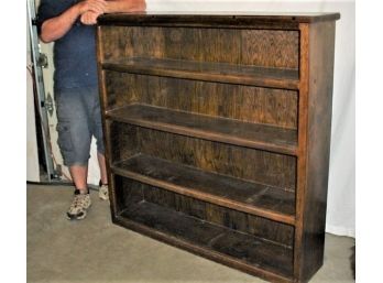 Oak Open Front Four Shelf Bookcase, 51'x 12'x 49'H   (73)