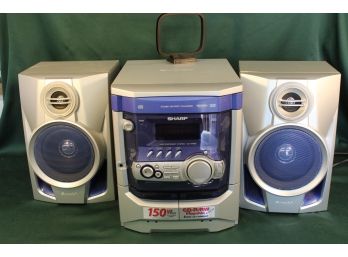 Sharp AM/FM, Cassette, CD, Rewrite Stereo W/ Speakers, CD-XP200  (187)