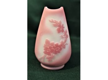 Cameo Glass Vintage Vase (Fenton?)  4.5' Tall (55)