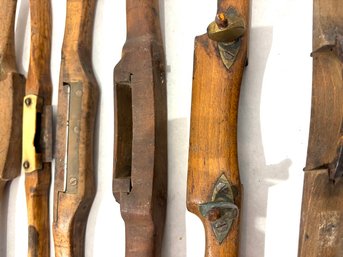 Seven Antique Wooden Draw Spoke Shave