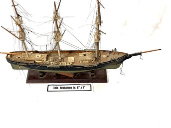 Vintage Ship Model By Piel Craftsmen