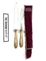 Silver  Serving Fork And Knife