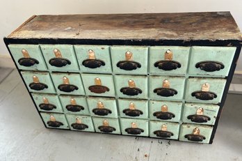 Vintage Wood Storage Bins