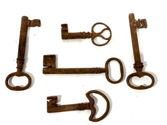 5 Iron Skeleton Keys