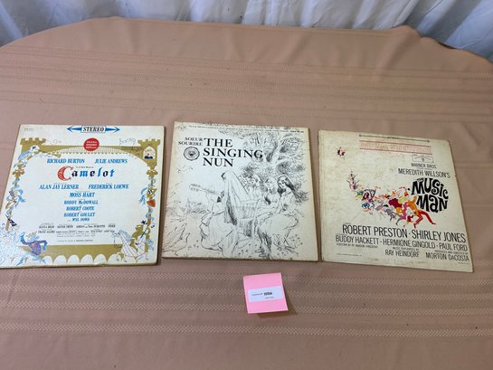 Lot Of Vintage Records - The Singing Nun, The Music Man, & Camelot