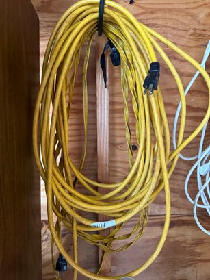 Lot Of Yellow Extension Cords