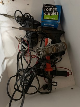 Soldering Lot - Soldering Irons & Guns With Romex & More!