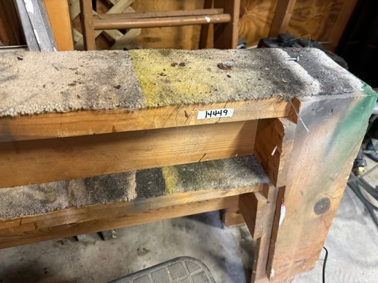 Pair Of Wood Work Benches / Stands