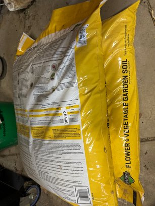 Lot Of Two Bags Of Lawn & Garden Soil - With Fertilizer!