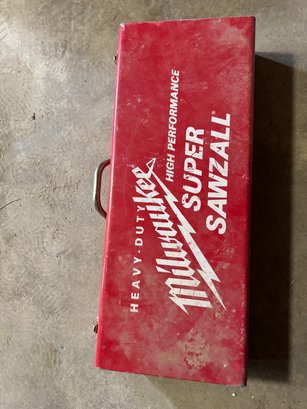 Milwaukee Heavy Duty Super Sawzall With Metal Case! Working!