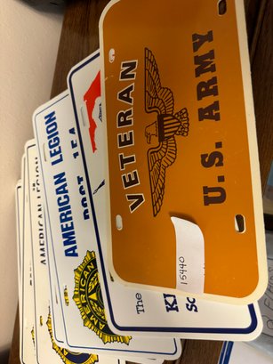 Huge Lot Of US American Legion Post Car Plates