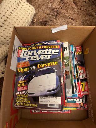 Box Lot Of Corvette Magazines