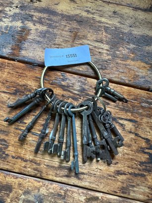 Antique & Vintage Lot Of Skeleton Keys