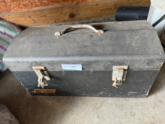Vintage Toolbox With Contents