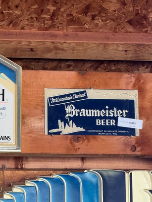 Vintage Braumeister Beer Bar Sign