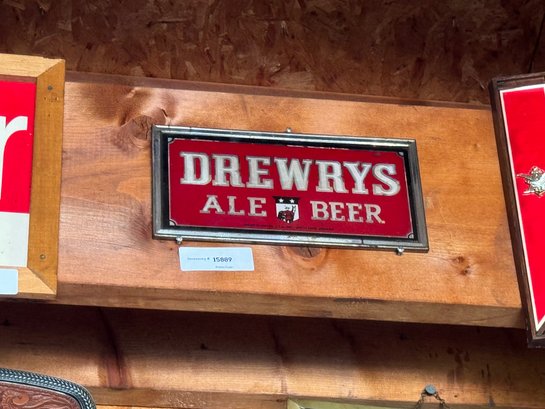 Vintage Drewrys Beer Bar Sign