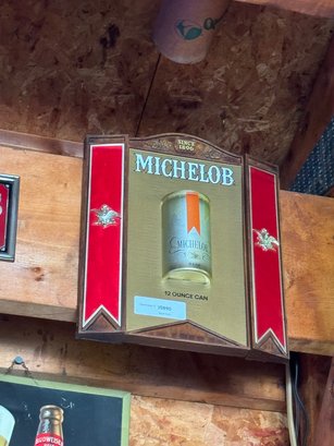 Vintage Michelob Beer 12 Ounce Can Bar Sign