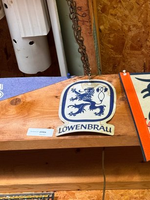 Lowenbrau Beer Sign - Has Staining