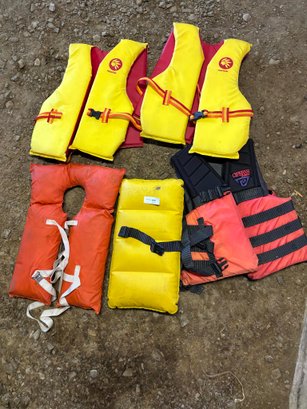 Lot Of Life Jackets / Flotation Vests