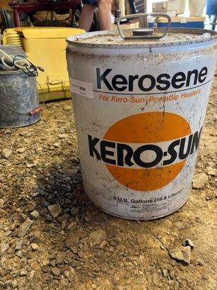 Vintage Kerosene Container Karo Sun