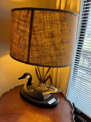 Vintage Duck Decoy Lamp